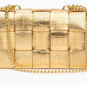 VERANO HILL SOLD OUT CROCODILE PATTERN crossbody (Gold) New